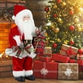 thumbnail image 4 of UTEN 12" Santa Claus Christmas Figurine Figure Decoration with Gifts Bag and 2 Bells for Holiday Party Home Decoration, 4 of 11