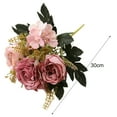 thumbnail image 6 of Fake Flowers High Simulation Ornamental Realistic Real Touch Rose Silk Artificial Flowers for Hotel, 6 of 7