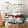 thumbnail image 4 of Winter Red Truck Throw Pillow Covers 16x16 Inch Christmas Tree Pillowcase Set of 2 Holiday Decorative Cushion Cover for Sofa Couch Home Car, 4 of 6