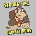 thumbnail image 2 of Toddler's Nintendo Strong Like Donkey Kong  Graphic Tee Athletic Heather 3T, 2 of 3