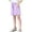 Purple, variant on Eltusu Girls Cotton Athletic Shorts, Elastic Waistband Loose Fit Soft Knee Length Purple Size 10-12 T