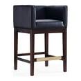 thumbnail image 2 of Manhattan Comfort Kingsley 26" Faux Leather Counter Stool in Black (Set of 2), 2 of 6