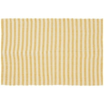 Home Décor Collection 24" x 36" Yellow Stripe Outdoor Layering Rug
