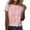 Red, variant on Duoif Women's Striped Round Neck Short Sleeve T Shirt Casual Loose Top Spring Summer 2026, Blue, L