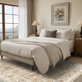 thumbnail image 4 of Cozylore 8'x10' Area Rugs for Living Room Vintage Indoor Rug Low Pile Non Slip Carpet for Bedroom Dining Room Office Home Decor, Beige Brown, 4 of 7