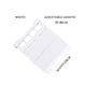 thumbnail image 2 of Estante divisor de armario para cocina, baño, almacenamiento, armario, blanco, 30-40 cm Blanco 30-40cm, 2 of 9