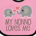 thumbnail image 4 of Inktastic My Nonno Loves Me Grandson Boys or Girls Baby Bib, 4 of 4