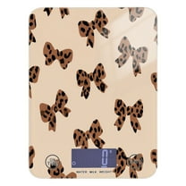 High Precision Digital Kitchen Scale Tempered Glass Food Scale Multifunction Scale Small Kitchen Appliances Cute Brown Bow