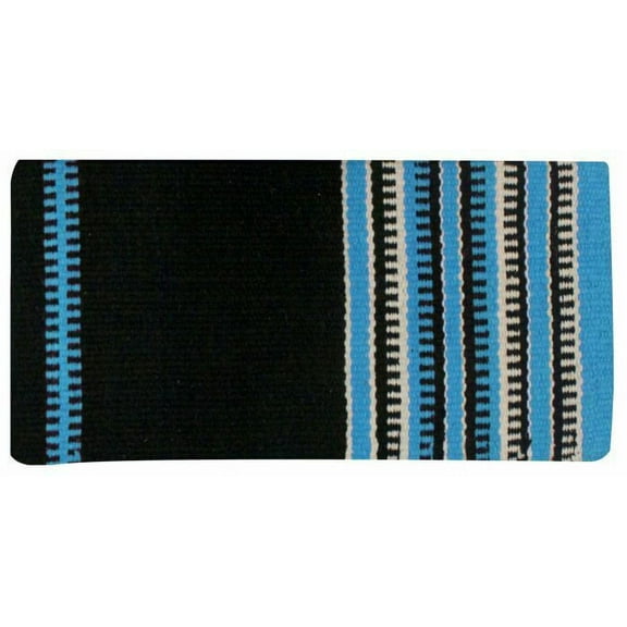 32" x 64" Wool Saddle Blanket w/ Zipper Design (Blue)