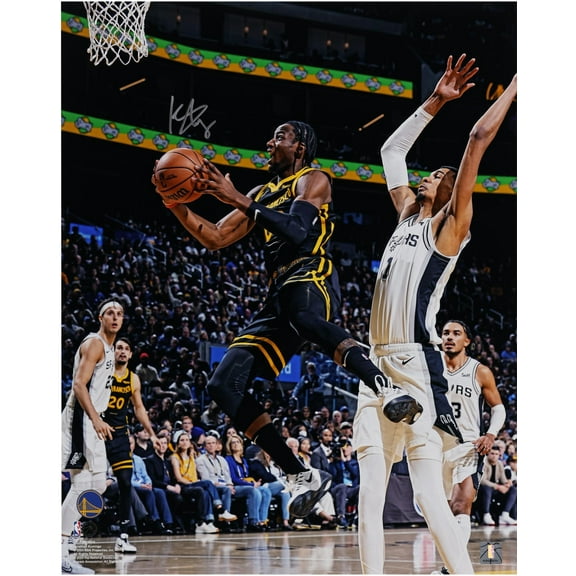 Jonathan Kuminga Golden State Warriors Autographed 16" x 20" Reverse Layup vs. San Antonio Spurs Photograph - Fanatics Authentic Certified