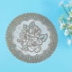 thumbnail image 3 of 12pcs round rustic cup mat lace pvc pad heat insulation coasters for home restaurant hotel (random pattern), 3 of 3