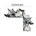 thumbnail image 3 of Suncoda Halloween Decorations, Door Corner Decor Scene Decoration with Iron Door Hanging Corners Halloween Pumpkin Ghost Door Corner Decoration, Halloween Gifts, 3 of 3