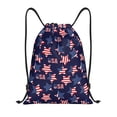 thumbnail image 1 of Saiise American Stars Pattern Sports Drawstring Backpack - String Swim Gym Bag with Wet Proof Pocket for Women&Men-Small, 1 of 6