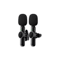 thumbnail image 1 of "2 Micrófono Lavalier Inalámbrico Para iPhone Android Y Pc Negro ", 1 of 5