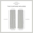 thumbnail image 6 of Exclusive Home Loha Light Filtering Pinch Pleat Curtain Panel Pair, 84" Length, Natural, 6 of 7