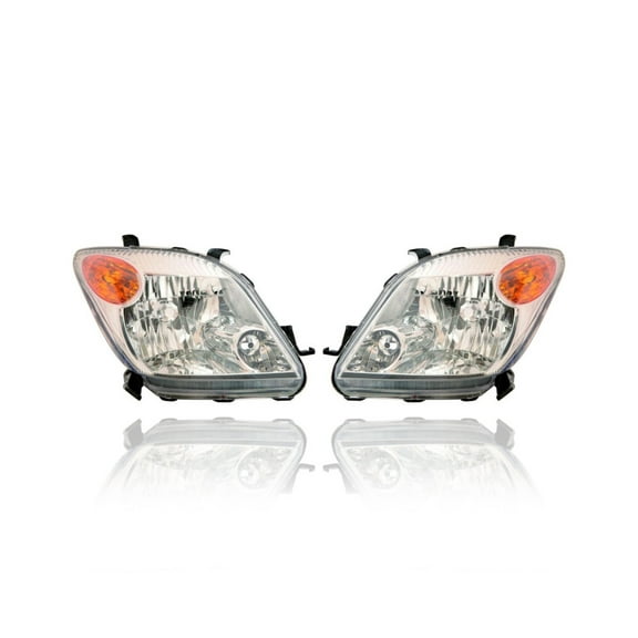 Headlight - Compatible/Replacement for '06-06 Scion xA - Pair, Left Driver   Right Passenger Set - 8113052651, 8117052641