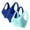 Sky Blue, variant on 3PCS Sports Bra for Women, Criss-Cross Back Padded Strappy Sports Bras Medium Support Yoga Bra with Removable Cups