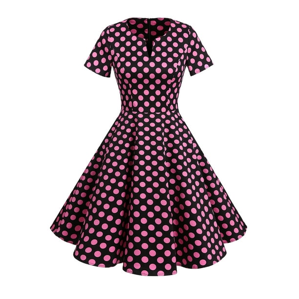 Market In The Box Market In The Box Women's Polka Dots Vintage Dress