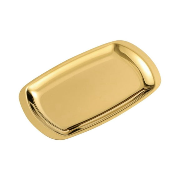 Barbecue Plate Rectangular Sizzling Platter Plate Stainless Steel Stainless Steel Dinner Plate Pasta Plate Western Food Plate Stainless Steel Food Plate Kitchen Plate Re Usable