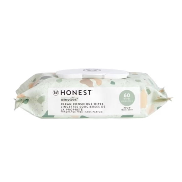 THE HONEST COMPANY Toallitas Húmedas para Bebé Clean Conscious Sensitive 60 piezas Geo Mood