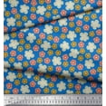 thumbnail image 3 of Soimoi Cotton Poplin Fabric Blossom Floral Printed Craft Fabric by The Yard 42 Inch Wide, 3 of 3
