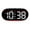 Black shell red ligh, variant on hejhncii Elegant Bedside Clock With Large Led Screen Date Time Temperature Display