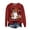 Wine, variant on Kakishop Halloween Womens Clothing I'M Fine Women Shirt Funny Halloween Clothes Top,Brown
