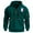 Dark Green, variant on Puliio Mens Half Zip Hoodies Sweatshirt Long Sleeve Flag Printed Casual Oversize Hooded Pullover Loose Fit Autumn Winter Daily Wear Comfortable Leisure Hoody Jacket With Zipper Pocket