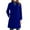 Royal Blue, variant on Women’s Classic Wool Blend Long Sleeve Single Breasted Coat with Notched Lapel Pockets and Tailored Fit for Everyday Wear Red M