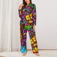 thumbnail image 2 of Naloa Butterfly Garden Pajamas for Women Set, Womens Pajama Sets, Lounge Sets for Women, 2pjs for Women-Medium, 2 of 7