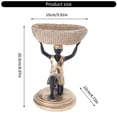 thumbnail image 3 of Kneeling African Statue Home Decors with Storage Box Tribal Men Figurines Decorative Sculptures Ornament Home Decors, 3 of 9