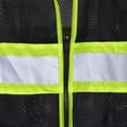 thumbnail image 6 of JORESTECH ANSI/ISEA 107-2020 Type R Class 2 Two-Tone High Visibility Safety Vest with Zipper and Pockets, 6 of 9