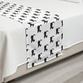 thumbnail image 2 of Dog Bed Runner, Monochrome Style Repetitive Doggies in Sitting Position on a Plain Background, Decorative Accent Bedding Scarf for Hotels Homes and Guestrooms, Twin, Charcoal Grey White, by Ambesonne, 2 of 2