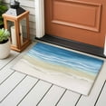 thumbnail image 5 of Haze Blue Summer Beach 2'x3' Washable Rug, Nautical Coastal Beige Seaside Non-Slip Soft Doormat Area Rugs for Entrance Bathroom Bedsides, StainResistant Carpet for Kitchen Bedroom, Entryway Floor Mat, 5 of 9