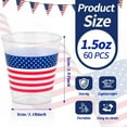 thumbnail image 2 of HLONK 120 Pcs 1.5oz Verres à Shooter Jetables pour le 4 Juillet Verres à Shooter en Plastique Rouges, Blancs et Bleus en Vrac Memorial Day & Veterans Day Fêtes(120), 2 of 7