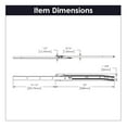 thumbnail image 2 of Hickory Hardware P1750-20-W-5B 20 in. Side Mount Drawer Slide, White - Pack of 5, 2 of 6