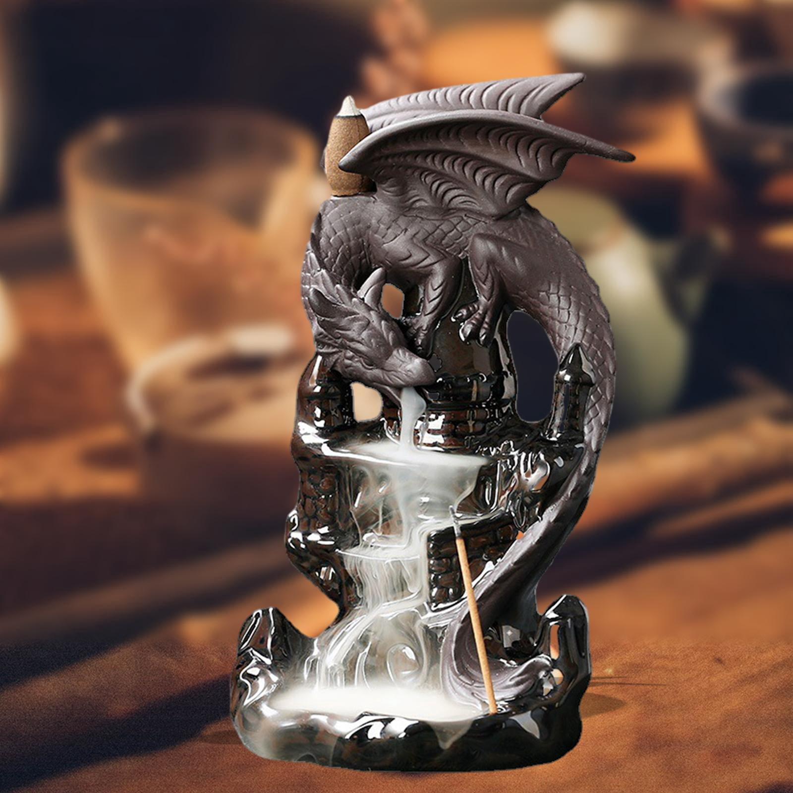 WLPZXP Backflow Incense Burner Dragon Backflow Incense Holder Home Decoration,Waterfall