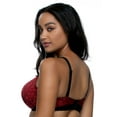 thumbnail image 2 of Paramour by Felina | Gorgeous Cushion Comfort Bra w/ Multi-way Straps , Women's Plus Size Lingerie (Scarlet Lace, 36DDD), 2 of 2