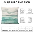 thumbnail image 5 of Creowell Ocean Waves Clouds Pillow Covers for Couch Sofa Indoor Outdoor Throw Pillow Cover 1PC 22x22in, 5 of 5