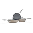 thumbnail image 1 of Juego de utensilios de cocina antiadherentes de cerámica Calphalon® Premier de 5 piezas, gris champiñón, 1 of 5
