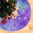 thumbnail image 5 of GZHJMY Beautiful Galaxy Christmas Tree Skirt 48" Christmas Decorations Indoor Outdoor Tree Skir for Home Holiday Party Decorations Gift, 5 of 5