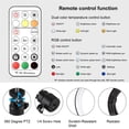 thumbnail image 4 of Tholdsy Anillo de luz LED para Selfie PKT3081B, anillo de lámpara de relleno circular, lámpara de relleno de luz regulable para maquillaje en el hogar, Accesorios de cámara y óptica, 4 of 6