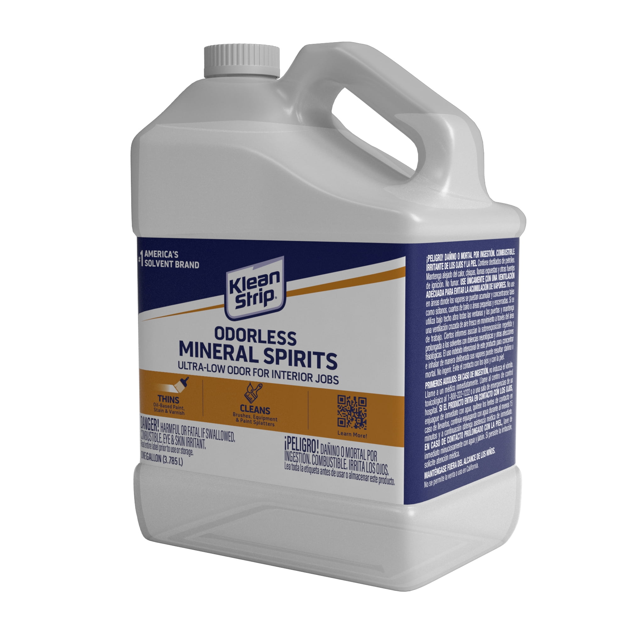 1 gal. Odorless Mineral Spirits Thins Oil-Based Paint, Stain and Varnish