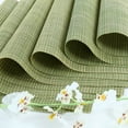 thumbnail image 3 of Uxcell Heat Resistant Removable Table Woven Placemats Green 4Pack, 3 of 7