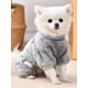 thumbnail image 1 of 1pc Pet Winter Jumpsuit With Leash Hole Pet Overall Hoodie, Solid Color Indoor Warm Home Clothes For Dogs And Cats, 1 of 4