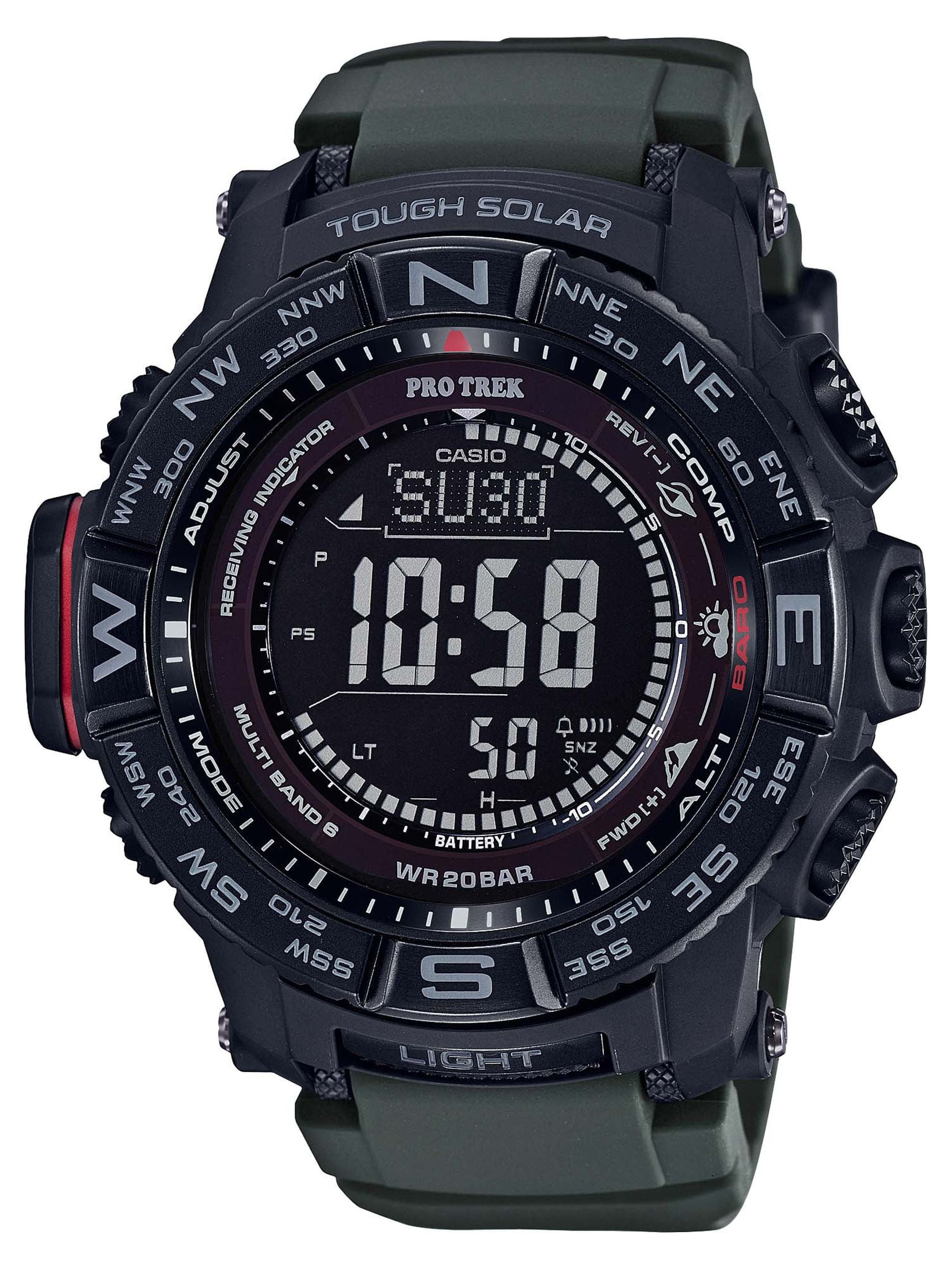 Casio Men's PRO TREK Atomic Solar Triple Sensor Watch