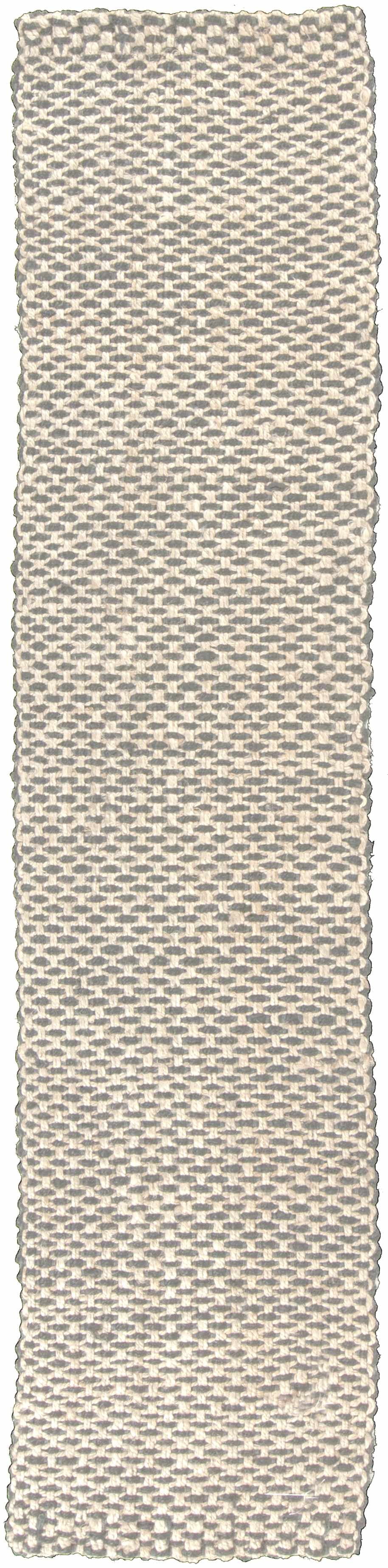 Hauteloom Carrier Jute Living Room, Bedroom Area Rug - Natural Fibers - Charcoal, Ivory - 2' x 3'
