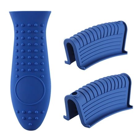 

Pontos 1 Set Pot Holder Sleeve Multi-purpose Heat-insulated Lightweight Removable Non-slip Silicone Grip for Kitchen