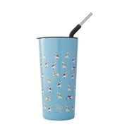 S'ip by S'well Vacuum Insulated Stainless Steel Takeaway Tumbler, Frenchies Forever, 24 oz