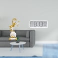 thumbnail image 2 of Escultura de animal moderna, adorno de mesa con gran pantalla de temperatura y humedad para dormitorio, sala de estar, escritorio, centro de mesa., 2 of 8